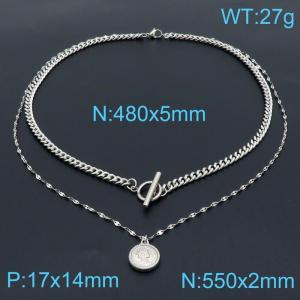 Stainless Steel Necklace - KN1196553-Z