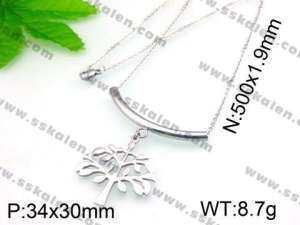 Stainless Steel Necklace - KN13732-Z