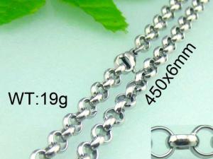 Stainless Steel Necklace - KN14169-Z