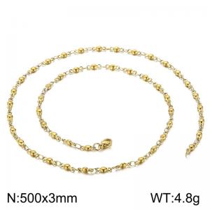 Staineless Steel Small Gold-plating Chain - KN14745-Z