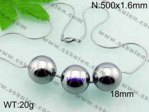 Stainless Steel Necklace - KN17486-Z