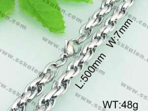 Stainless Steel Necklace  - KN18281-Z