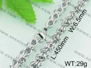 Stainless Steel Necklace  - KN18282-Z