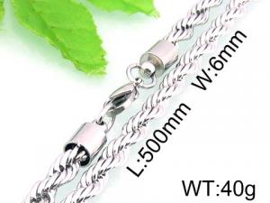 Stainless Steel Necklace - KN18286-Z