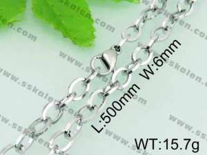 Stainless Steel Necklace - KN18309-Z