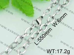 Stainless Steel Necklace  - KN18310-Z