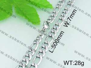 Stainless Steel Necklace  - KN18317-Z