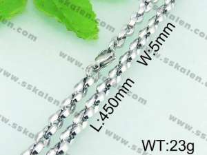 Stainless Steel Necklace  - KN18371-Z