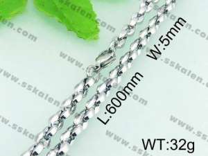 Stainless Steel Necklace  - KN18373-Z