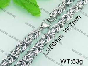  Stainless Steel Necklace  - KN18375-Z