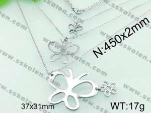 Stainless Steel Necklace  - KN18765-Z