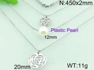 Stainless Steel Necklace  - KN18769-Z