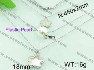 Stainless Steel Necklace - KN18770-Z