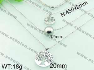 Stainless Steel Necklace  - KN18777-Z