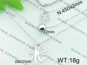 Stainless Steel Necklace  - KN18780-Z