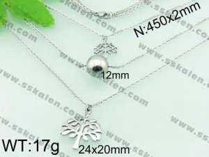 Stainless Steel Necklace  - KN18781-Z