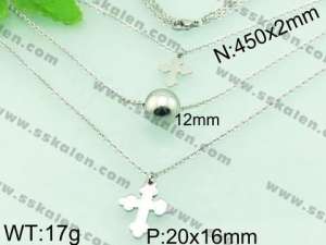 Stainless Steel Necklace  - KN18782-Z