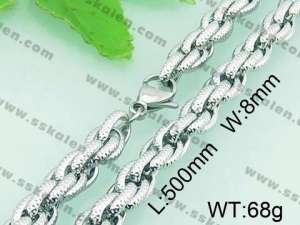 Stainless Steel Necklace  - KN18894-Z