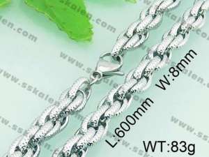 Stainless Steel Necklace  - KN18895-Z