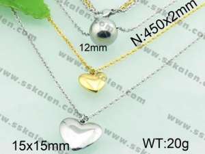 Stainless Steel Necklace  - KN18943-Z