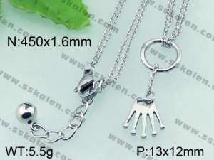 Stainless Steel Necklace  - KN18952-YJ