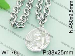 Stainless Steel Necklace  - KN18977-Z