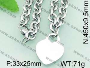Stainless Steel Necklace  - KN18980-Z