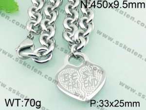 Stainless Steel Necklace  - KN18982-Z
