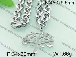 Stainless Steel Necklace  - KN18984-Z