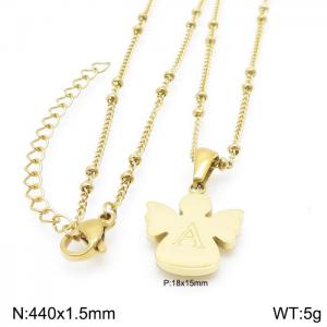 SS Gold-Plating Necklace - KN196913-K