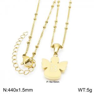 SS Gold-Plating Necklace - KN196914-K
