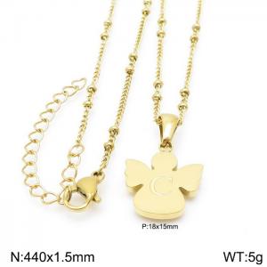 SS Gold-Plating Necklace - KN196915-K