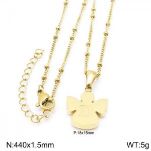 SS Gold-Plating Necklace - KN196916-K
