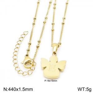 SS Gold-Plating Necklace - KN196917-K