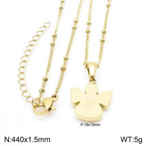 SS Gold-Plating Necklace - KN196918-K