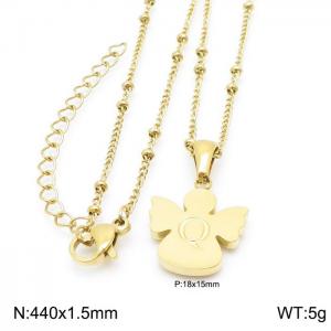 SS Gold-Plating Necklace - KN196929-K