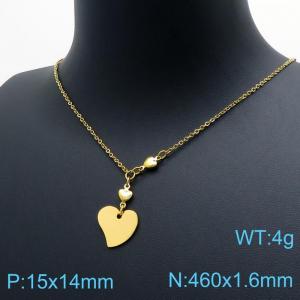 SS Gold-Plating Necklace - KN196957-Z