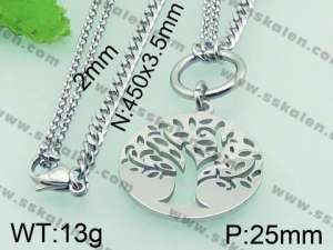 Stainless Steel Necklace - KN19696-Z