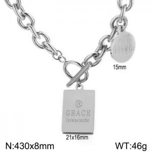 Stainless Steel Necklace - KN197164-KLX