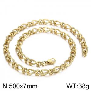 SS Gold-Plating Necklace - KN197200-Z