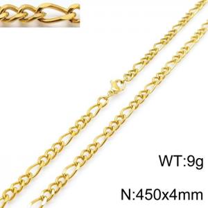 SS Gold-Plating Necklace - KN197263-Z