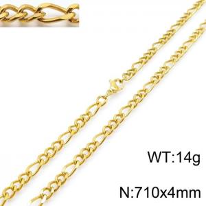 SS Gold-Plating Necklace - KN197268-Z