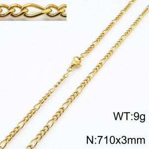 SS Gold-Plating Necklace - KN197284-Z