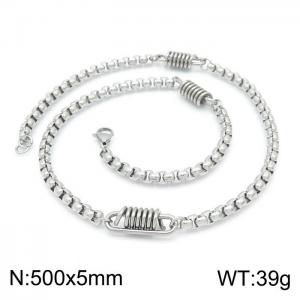 Stainless Steel Necklace - KN197394-KLHQ