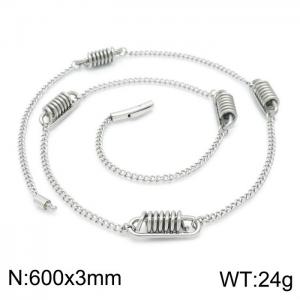 Stainless Steel Necklace - KN197395-KLHQ