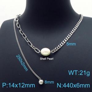 Stainless Steel Necklace - KN197621-Z