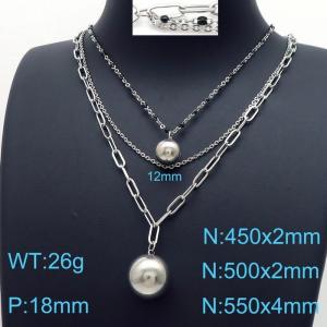 Stainless Steel Necklace - KN197623-Z