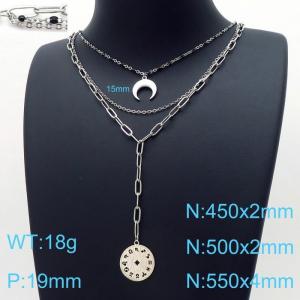 Stainless Steel Necklace - KN197625-Z