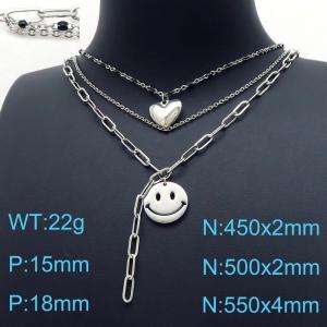 Stainless Steel Necklace - KN197632-Z--