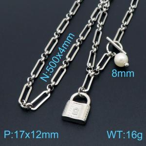 Stainless Steel Necklace - KN197646-Z